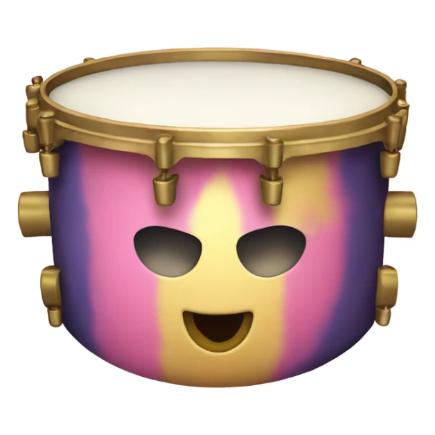 Kirby golden sideways drum sticker
