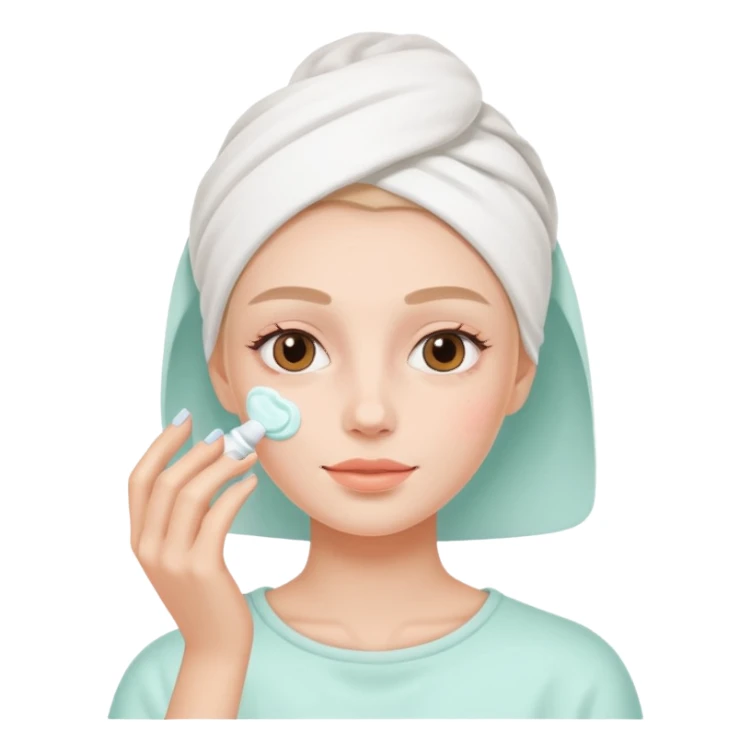 cute pastel colors skin care sticker