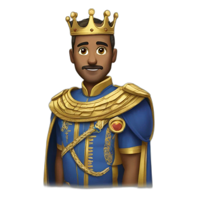 The king mohamed six sticker