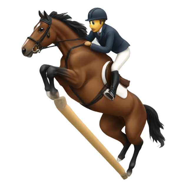 jump horse sticker