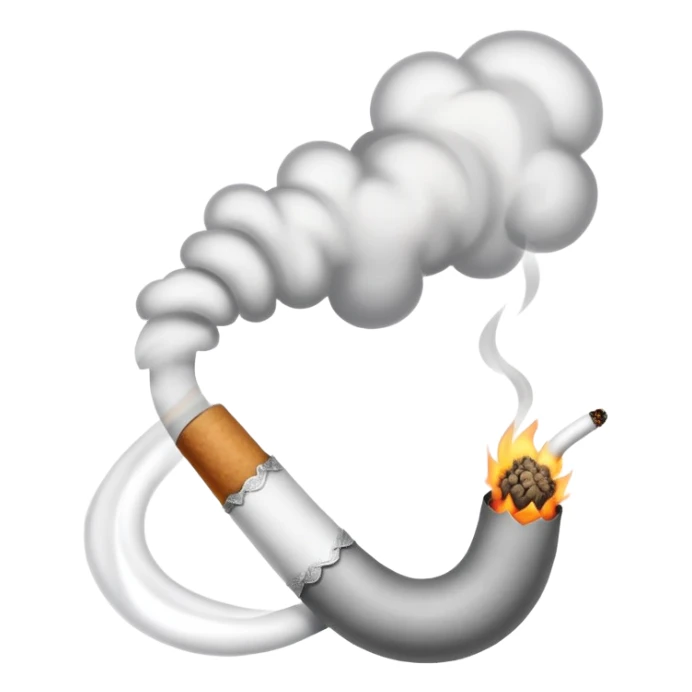 joint burning and smoking sticker