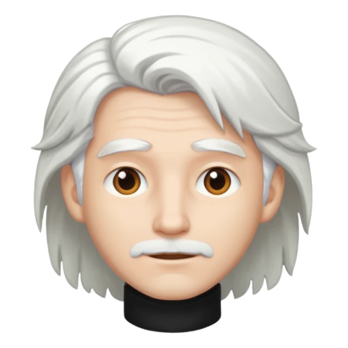 make him white hairs sticker