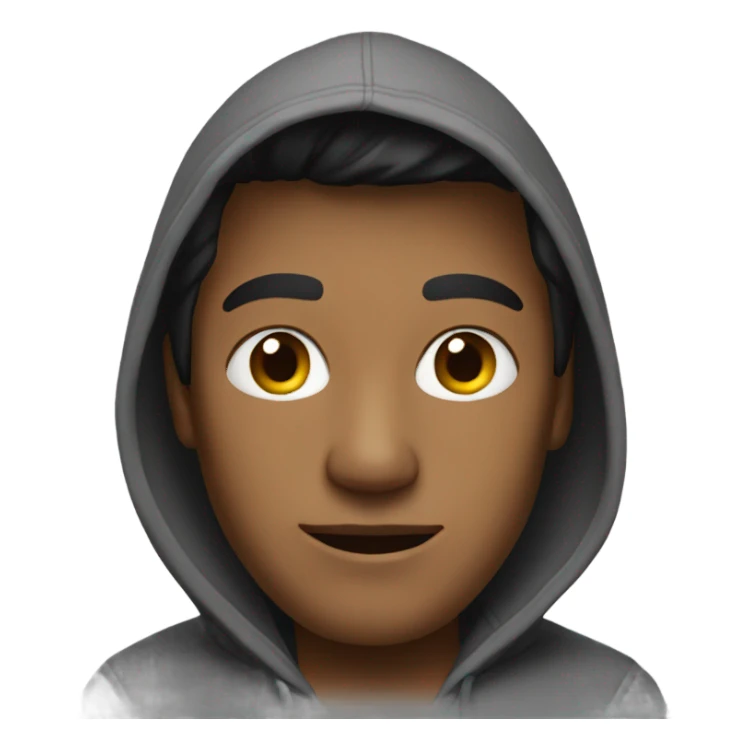 man with hoodie sticker