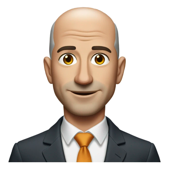 realistic jeff bezos sticker