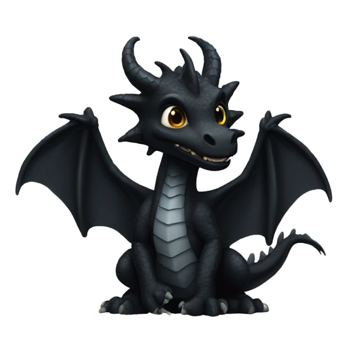 Black Morningstartai dragon sticker