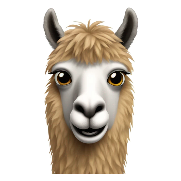 Llama with a beard  sticker