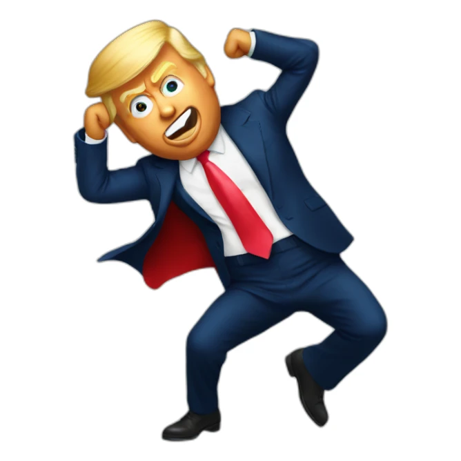Donald Trump doing twerking sticker