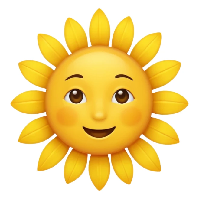 Sunshine saying good morning  sticker