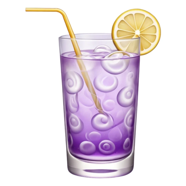 Cocktail light purple with high glass sticker