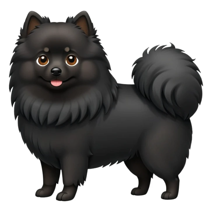 Черный шпиц sticker