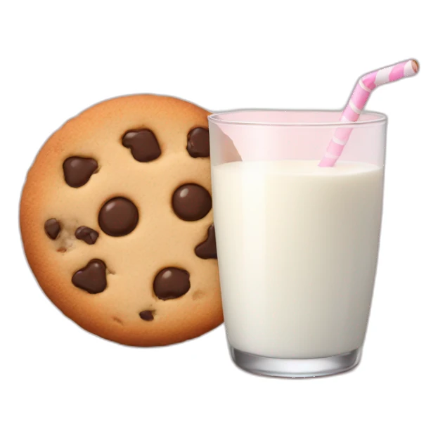 cookies with milk sticker