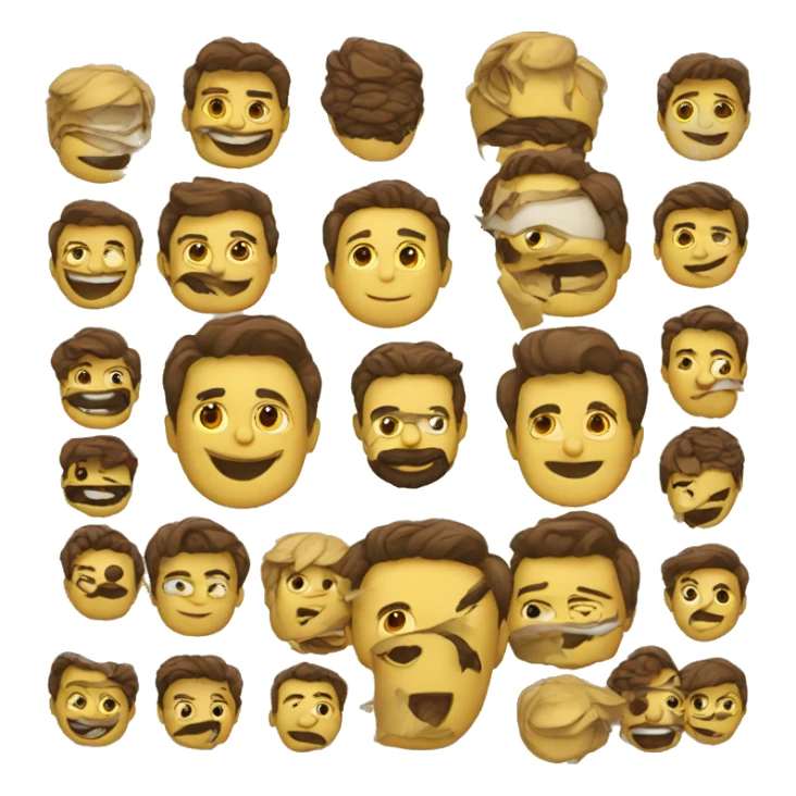 Emoji de dos amigos  sticker