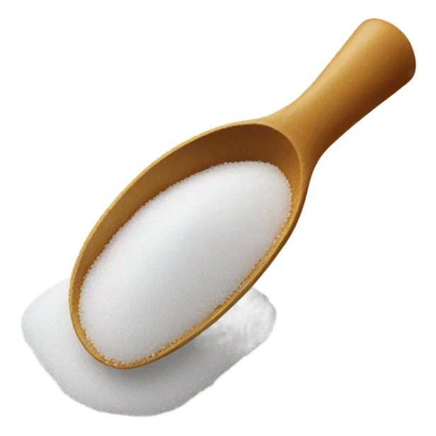 Smelling sugar from a spoon sticker