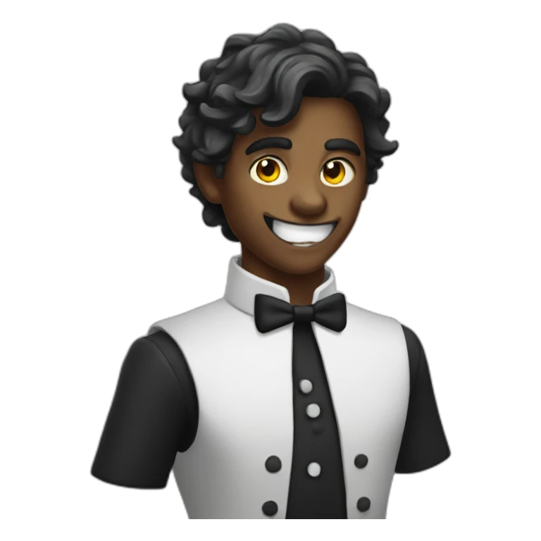 waiter demon sticker