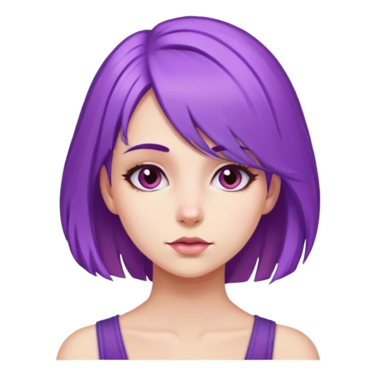  witcher girl purple  sticker