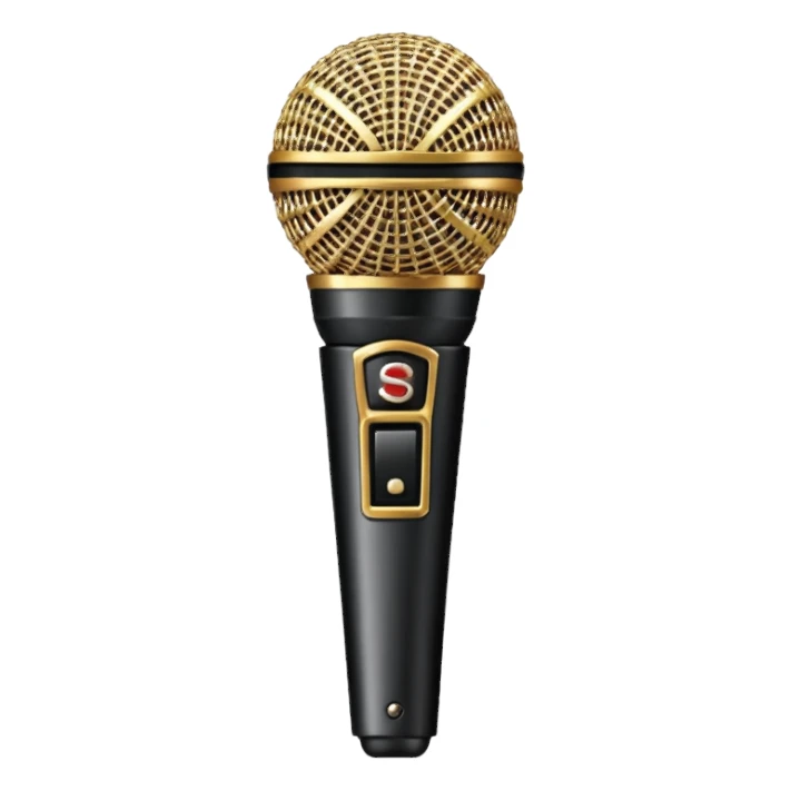 singer stage microphone sticker
