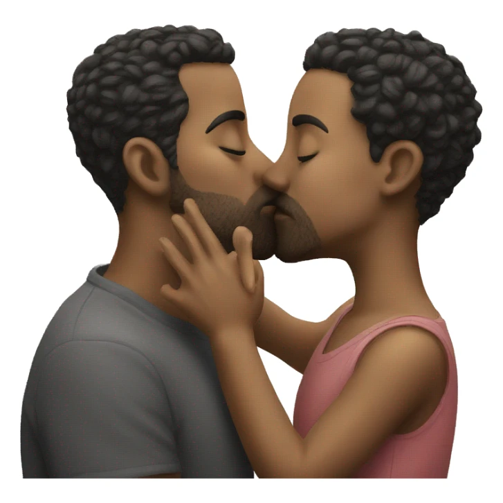 2 perches kissing sticker