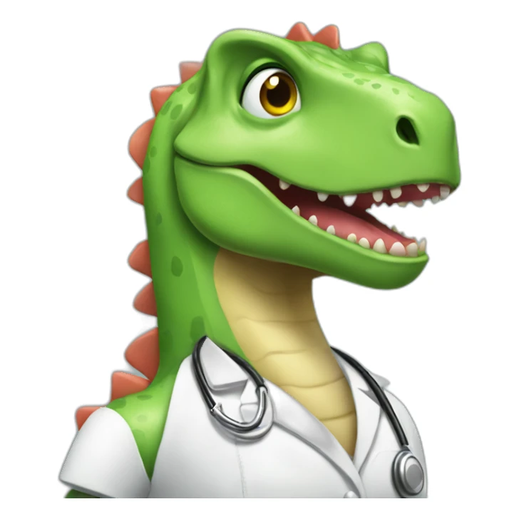 nurse dinosaur blndie sticker