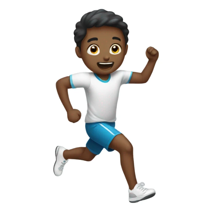 boy getting active sticker