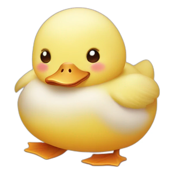 Cute little chubby Duck sticker