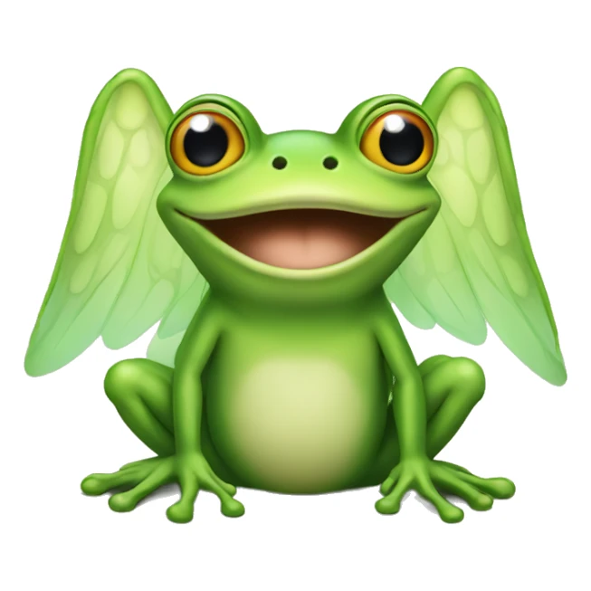frog with wings sticker