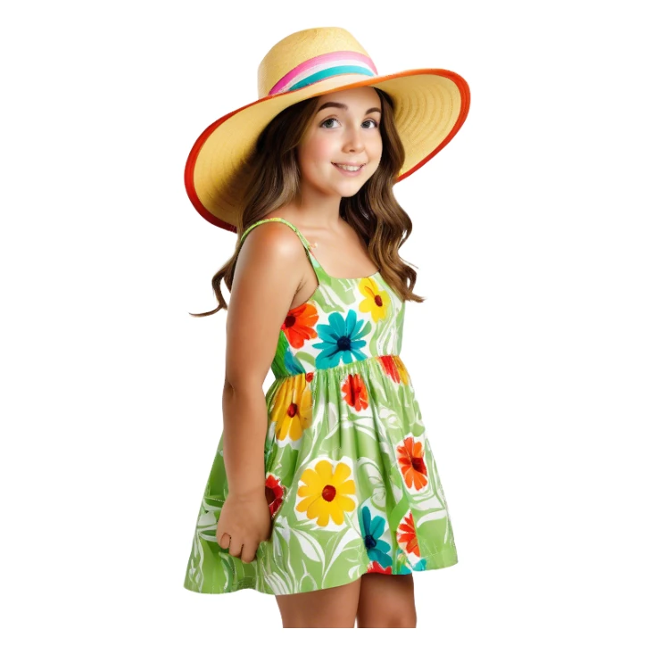 White girl with hands on hips sticker