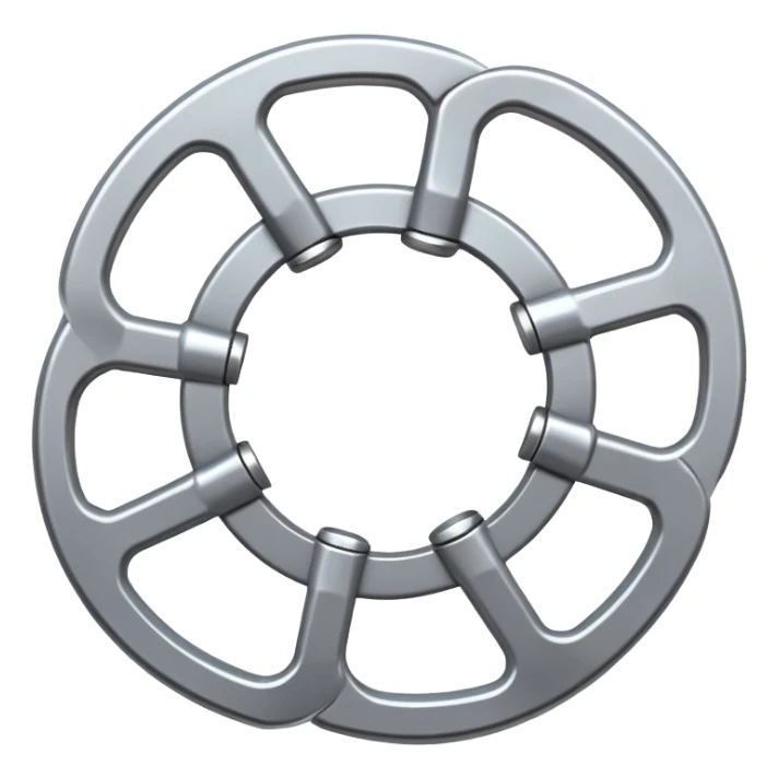 multiple spanners linking into a circle sticker