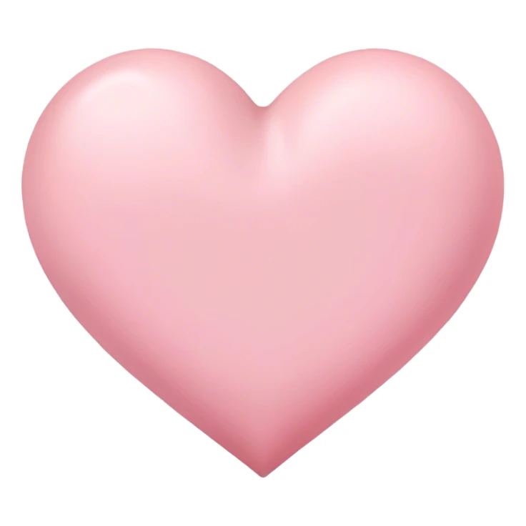 soft pink heart sticker