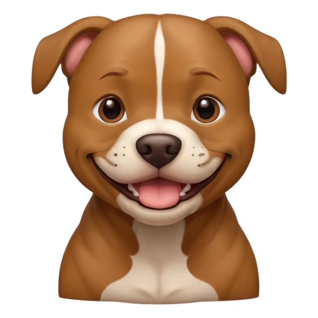 Pitbull dog Happy face. sticker