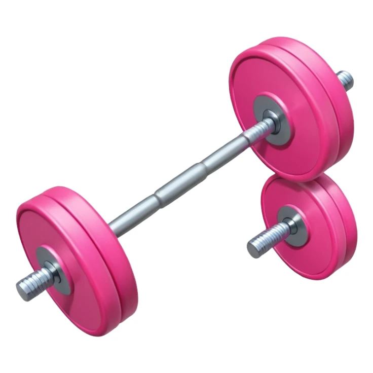 pink barbell sticker