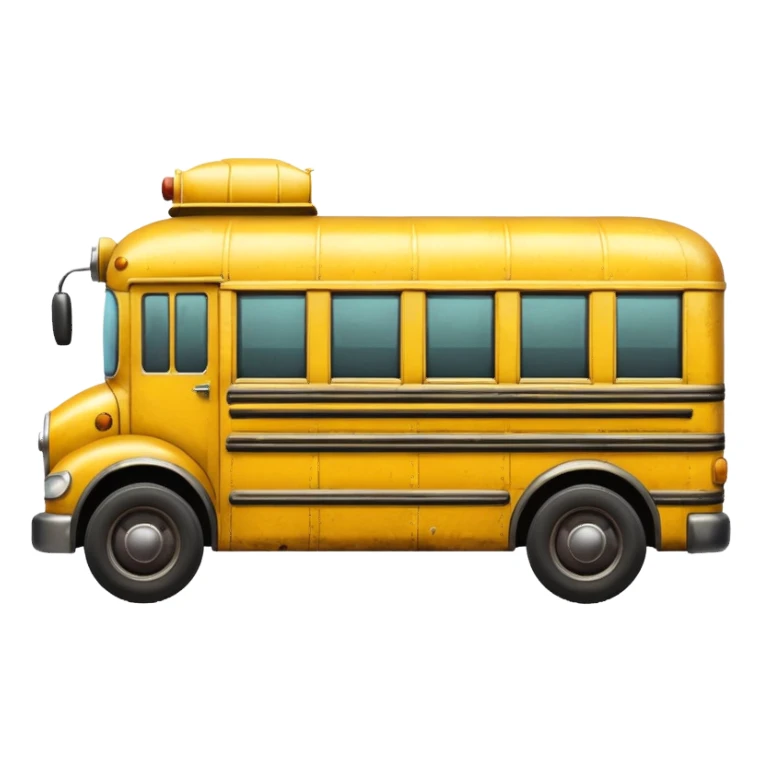a school bus with bomboclat  sticker
