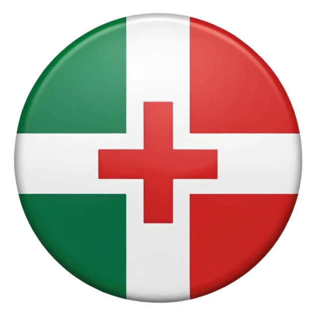 Northern Ireland flag circular icon sticker