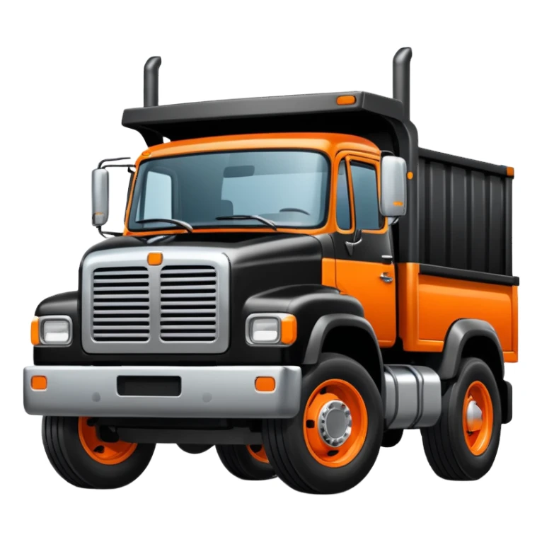 Black and orange truck sticker