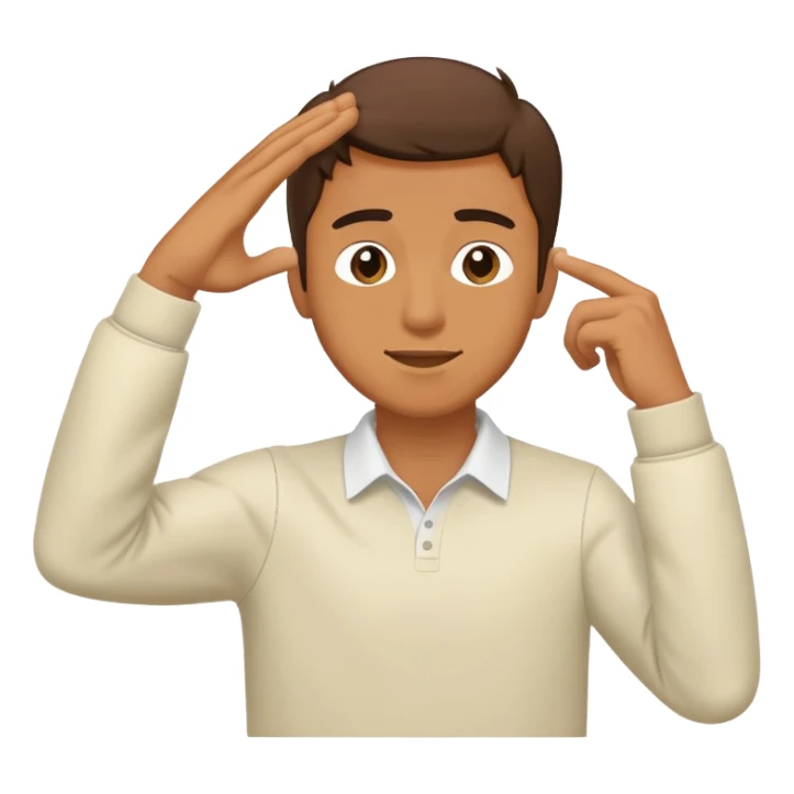 man doing dab sticker