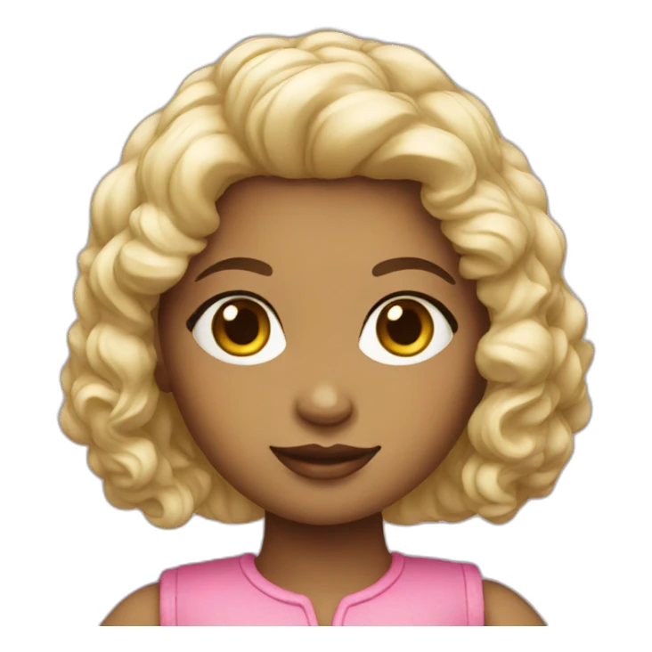 young lady doll sticker