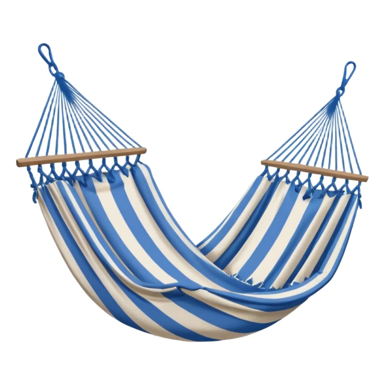 a hammock with a hole in the bottom sticker