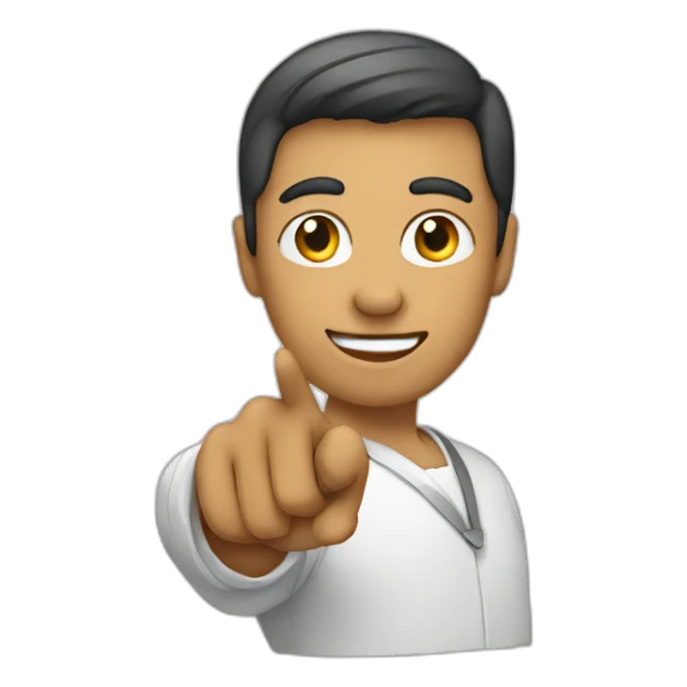 person pointing right sticker