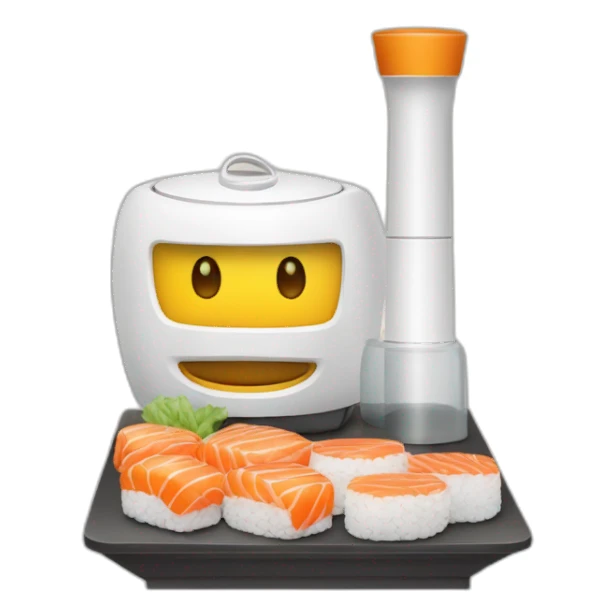 Aspirateur et sushis sticker