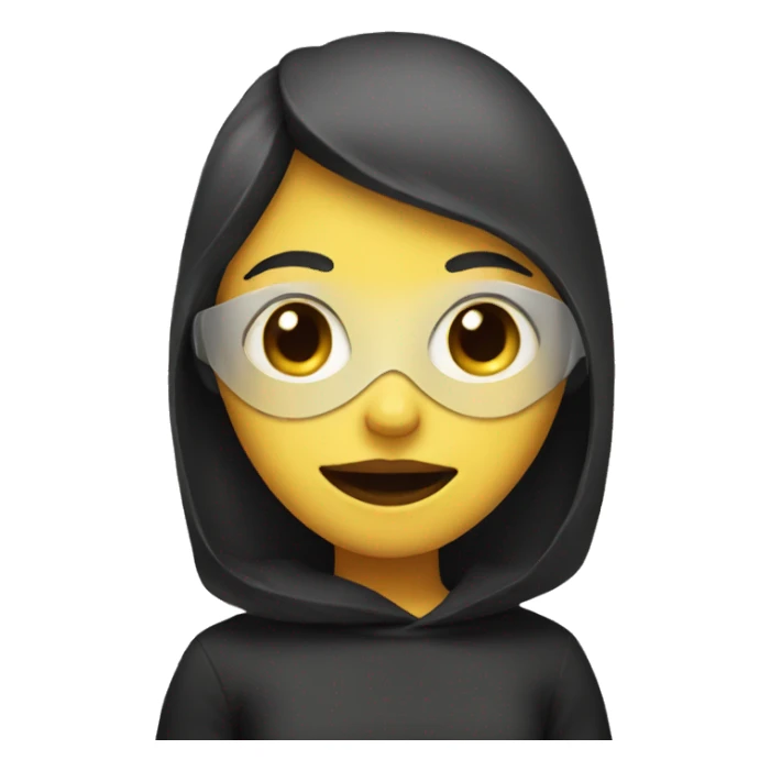 Girl with mask  sticker