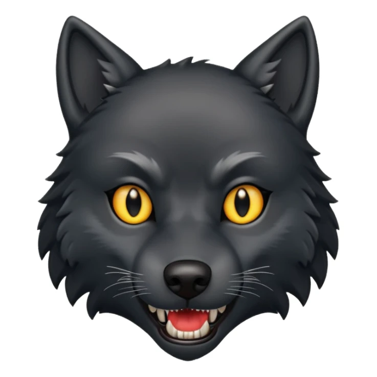 Lobo negro sticker