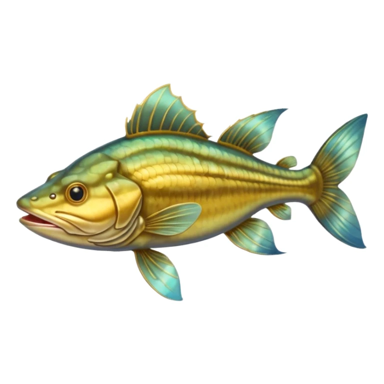 Golden flathead catfish sticker
