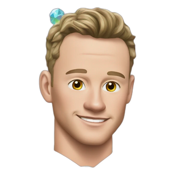 Jonathan Toews as rainbow diamond ring sticker