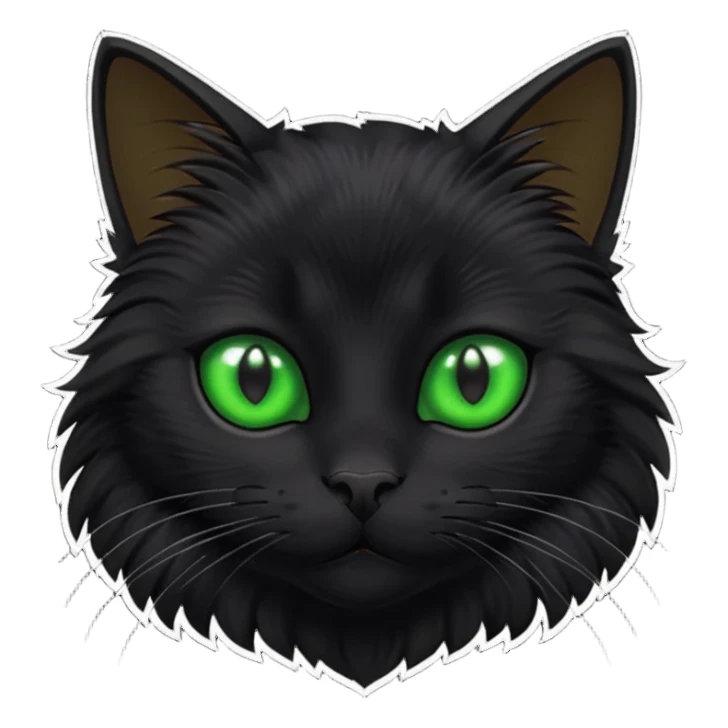 gato preto sticker