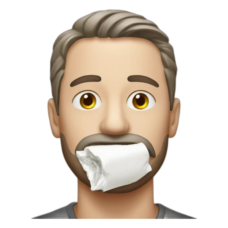 man who takes snus white sticker