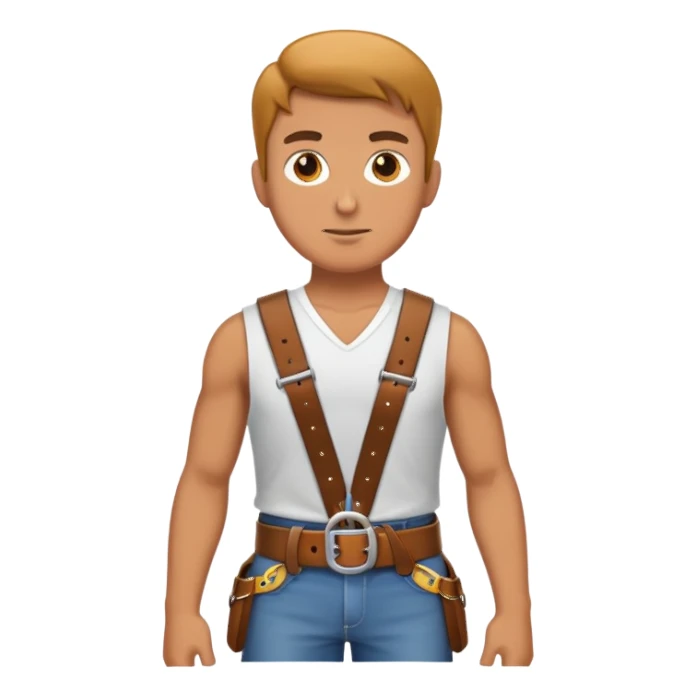 Père avec une ceinture  sticker