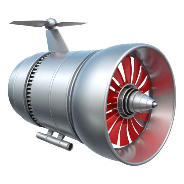 Generate a jet engine for the Russian drone "Geranium-3" sticker
