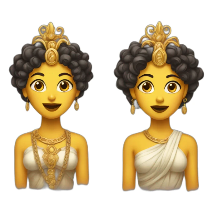 two goddesses sticker