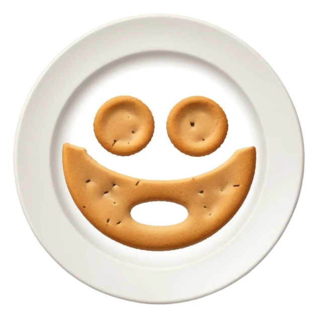 empty plate with leftover crumbs sticker