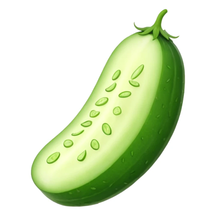 cucumber with small piece  sticker