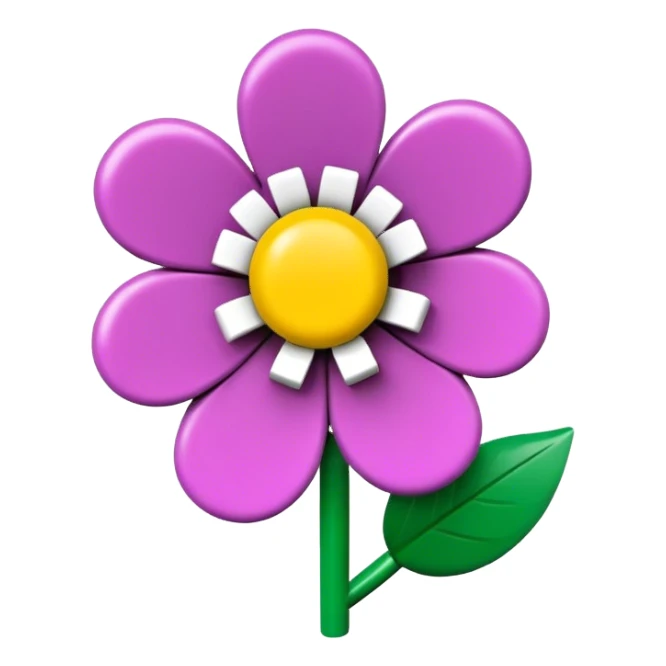 Lego flower sticker
